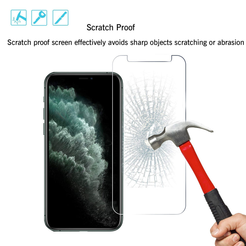 Ailun 2Pack Screen Protector Compatible for iPhone 11 [6.1 inch] + 2 Pack Camera Lens Protector,Tempered Glass Film, [9H Hardness] - HD - 7DAY'S