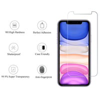 Ailun 2Pack Screen Protector Compatible for iPhone 11 [6.1 inch] + 2 Pack Camera Lens Protector,Tempered Glass Film, [9H Hardness] - HD - 7DAY'S