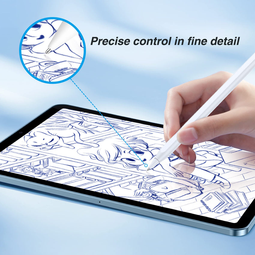 Ailun 3 Pack Apple Pencil Tips Replacement,Compatible with Apple Pencil 1st and 2nd Gen,Penlike Metal Nib Wear - Resistant Pen Needle Stylus Tip,Precise Control White - 7DAY'S