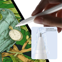 Ailun 3 Pack Apple Pencil Tips Replacement,Compatible with Apple Pencil 1st and 2nd Gen,Penlike Metal Nib Wear - Resistant Pen Needle Stylus Tip,Precise Control White - 7DAY'S