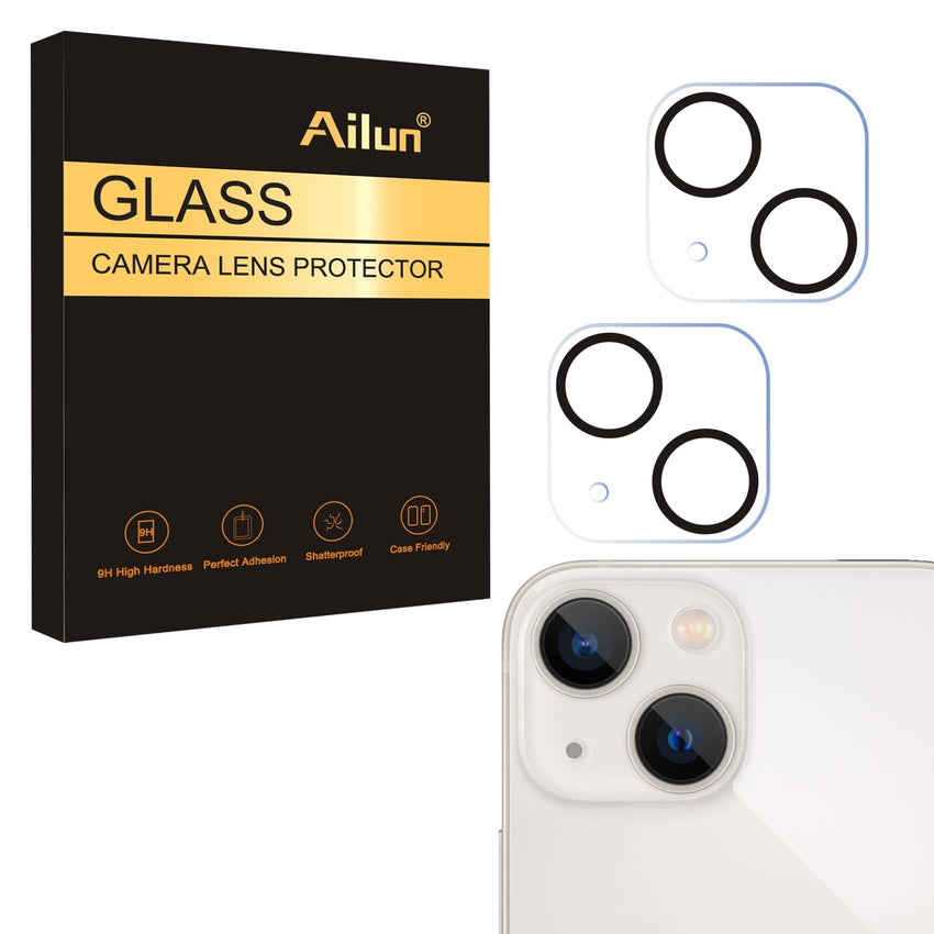 Ailun 3 Pack Camera Lens Protector for iPhone 16 Pro 6.3" / 14 Pro 6.1" & iPhone 16 Pro Max 6.9" / 14 Pro Max 6.7",Tempered Glass,9H Hardness,Anti - Scratch,Case Friendly[Does not Affect Night Shots] - 7DAY'S