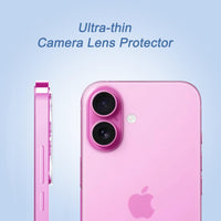 Ailun 3 Pack Camera Lens Protector for iPhone 16 Pro 6.3" / 14 Pro 6.1" & iPhone 16 Pro Max 6.9" / 14 Pro Max 6.7",Tempered Glass,9H Hardness,Anti - Scratch,Case Friendly[Does not Affect Night Shots] - 7DAY'S