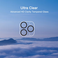 Ailun 3 Pack Camera Lens Protector for iPhone 16 Pro 6.3" / 14 Pro 6.1" & iPhone 16 Pro Max 6.9" / 14 Pro Max 6.7",Tempered Glass,9H Hardness,Anti - Scratch,Case Friendly[Does not Affect Night Shots] - 7DAY'S