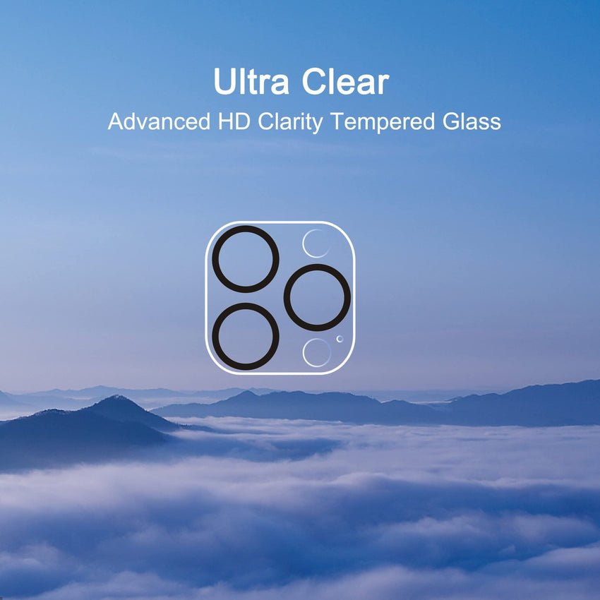 Ailun 3 Pack Camera Lens Protector for iPhone 16 Pro 6.3" / 14 Pro 6.1" & iPhone 16 Pro Max 6.9" / 14 Pro Max 6.7",Tempered Glass,9H Hardness,Anti - Scratch,Case Friendly[Does not Affect Night Shots] - 7DAY'S