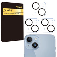 Ailun 3 Pack Camera Lens Protector for iPhone 16 Pro 6.3" / 14 Pro 6.1" & iPhone 16 Pro Max 6.9" / 14 Pro Max 6.7",Tempered Glass,9H Hardness,Anti - Scratch,Case Friendly[Does not Affect Night Shots] - 7DAY'S