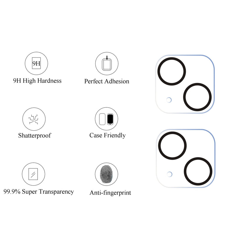 Ailun 3 Pack Camera Lens Protector for iPhone 16 Pro 6.3" / 14 Pro 6.1" & iPhone 16 Pro Max 6.9" / 14 Pro Max 6.7",Tempered Glass,9H Hardness,Anti - Scratch,Case Friendly[Does not Affect Night Shots] - 7DAY'S