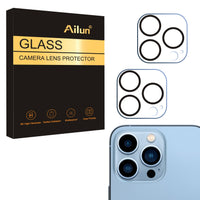 Ailun 3 Pack Camera Lens Protector for iPhone 16 Pro 6.3" / 14 Pro 6.1" & iPhone 16 Pro Max 6.9" / 14 Pro Max 6.7",Tempered Glass,9H Hardness,Anti - Scratch,Case Friendly[Does not Affect Night Shots] - 7DAY'S