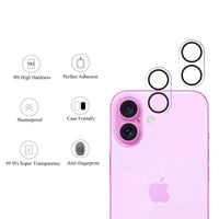 Ailun 3 Pack Camera Lens Protector for iPhone 16 Pro 6.3" / 14 Pro 6.1" & iPhone 16 Pro Max 6.9" / 14 Pro Max 6.7",Tempered Glass,9H Hardness,Anti - Scratch,Case Friendly[Does not Affect Night Shots] - 7DAY'S