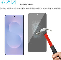 Ailun 3 Pack Privacy Screen Protector for Galaxy S25 Edge [6.7 inch] + 3 Pack Camera Lens Protector, Anti Spy Private Tempered Glass Film, Case Friendly, [9H Hardness] - HD [6 Pack] - 7DAY'S