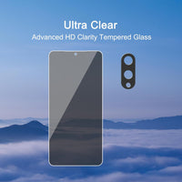 Ailun 3 Pack Privacy Screen Protector for Galaxy S25 Edge [6.7 inch] + 3 Pack Camera Lens Protector, Anti Spy Private Tempered Glass Film, Case Friendly, [9H Hardness] - HD [6 Pack] - 7DAY'S
