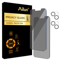 Ailun 3 Pack Privacy Screen Protector for iPhone 16 Pro Max [6.9 inch]+ 3 Pack Camera Lens Protector,Dynamic Island Compatible,Anti Spy Tempered Glass[9H Hardness] - HD - 7DAY'S