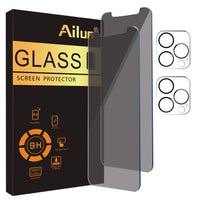 Ailun 3 Pack Privacy Screen Protector for iPhone 16 Pro Max [6.9 inch]+ 3 Pack Camera Lens Protector,Dynamic Island Compatible,Anti Spy Tempered Glass[9H Hardness] - HD - 7DAY'S