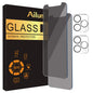 Ailun 3 Pack Privacy Screen Protector for iPhone 16 Pro Max [6.9 inch]+ 3 Pack Camera Lens Protector,Dynamic Island Compatible,Anti Spy Tempered Glass[9H Hardness] - HD - 7DAY'S