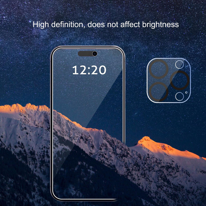 Ailun 3 Pack Privacy Screen Protector for iPhone 16 Pro Max [6.9 inch]+ 3 Pack Camera Lens Protector,Dynamic Island Compatible,Anti Spy Tempered Glass[9H Hardness] - HD - 7DAY'S