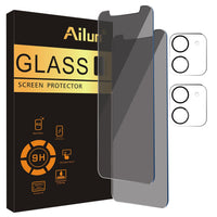 Ailun 3 Pack Privacy Screen Protector for iPhone 16 Pro Max [6.9 inch]+ 3 Pack Camera Lens Protector,Dynamic Island Compatible,Anti Spy Tempered Glass[9H Hardness] - HD - 7DAY'S
