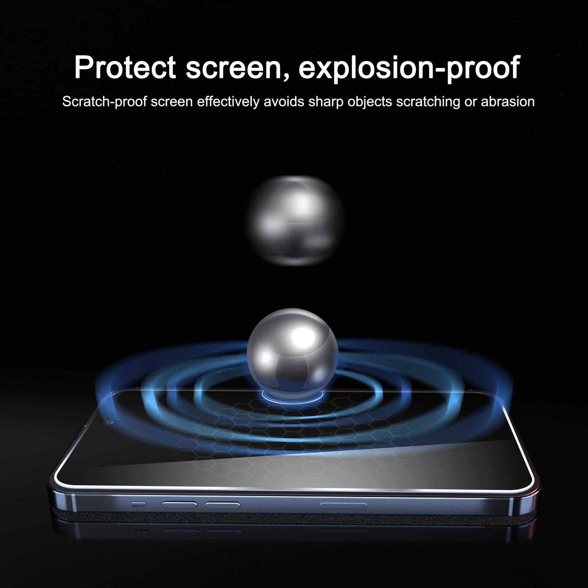 Ailun 3 Pack Privacy Screen Protector for iPhone 16 Pro Max [6.9 inch]+ 3 Pack Camera Lens Protector,Dynamic Island Compatible,Anti Spy Tempered Glass[9H Hardness] - HD - 7DAY'S