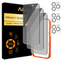 Ailun 3 Pack Privacy Screen Protector for iPhone 16 Pro Max [6.9 inch]+ 3 Pack Camera Lens Protector,Dynamic Island Compatible,Anti Spy Tempered Glass[9H Hardness] - HD - 7DAY'S