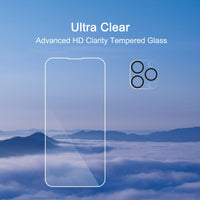 Ailun 3 Pack Screen Protector for iPhone 16 Pro Max [6.9 inch] + 3 Pack Camera Lens Protector with Installation Frame,Sensor Protection,Dynamic Island Compatible,Case Friendly Tempered Glass Film - 7DAY'S