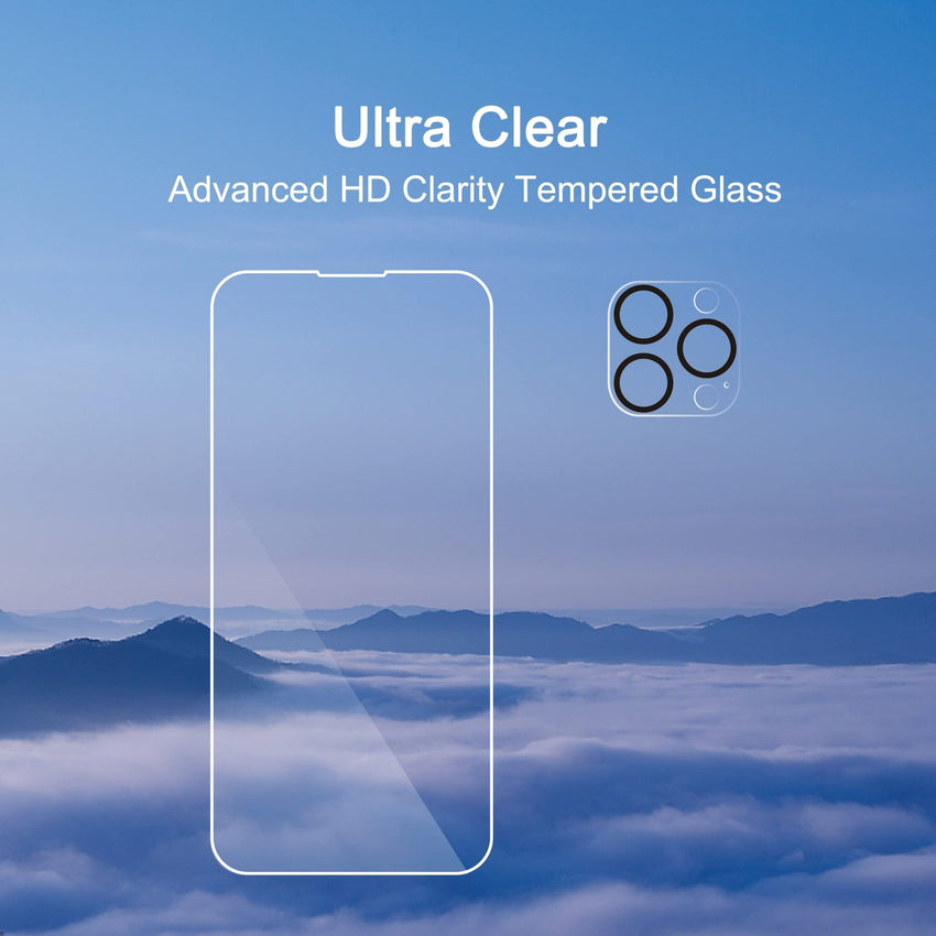 Ailun 3 Pack Screen Protector for iPhone 16 Pro Max [6.9 inch] + 3 Pack Camera Lens Protector with Installation Frame,Sensor Protection,Dynamic Island Compatible,Case Friendly Tempered Glass Film - 7DAY'S