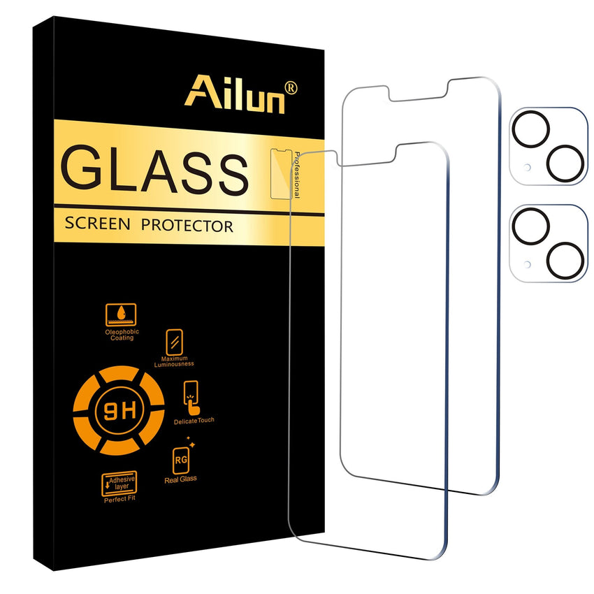 Ailun 3 Pack Screen Protector for iPhone 16 Pro Max [6.9 inch] + 3 Pack Camera Lens Protector with Installation Frame,Sensor Protection,Dynamic Island Compatible,Case Friendly Tempered Glass Film - 7DAY'S