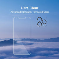 Ailun 3 Pack Screen Protector for iPhone 16 Pro Max [6.9 inch] + 3 Pack Camera Lens Protector with Installation Frame,Sensor Protection,Dynamic Island Compatible,Case Friendly Tempered Glass Film - 7DAY'S