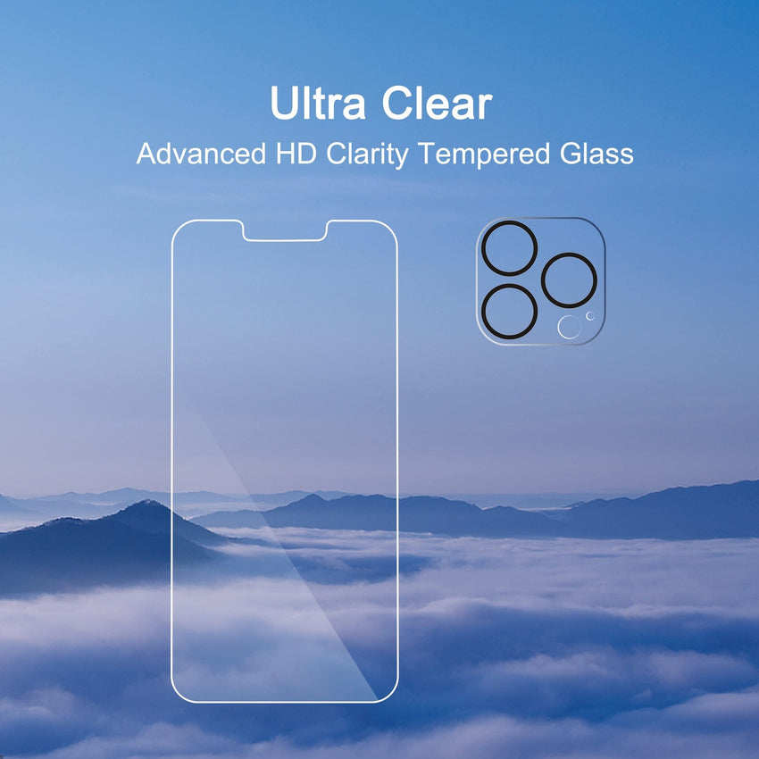 Ailun 3 Pack Screen Protector for iPhone 16 Pro Max [6.9 inch] + 3 Pack Camera Lens Protector with Installation Frame,Sensor Protection,Dynamic Island Compatible,Case Friendly Tempered Glass Film - 7DAY'S