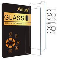 Ailun 3 Pack Screen Protector for iPhone 16 Pro Max [6.9 inch] + 3 Pack Camera Lens Protector with Installation Frame,Sensor Protection,Dynamic Island Compatible,Case Friendly Tempered Glass Film - 7DAY'S