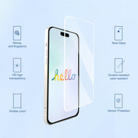 Ailun 3 Pack Screen Protector for iPhone 16 Pro Max [6.9 inch] + 3 Pack Camera Lens Protector with Installation Frame,Sensor Protection,Dynamic Island Compatible,Case Friendly Tempered Glass Film - 7DAY'S