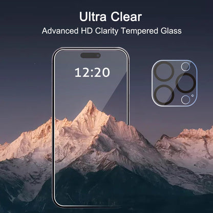 Ailun 3 Pack Screen Protector for iPhone 16 Pro Max [6.9 inch] + 3 Pack Camera Lens Protector with Installation Frame,Sensor Protection,Dynamic Island Compatible,Case Friendly Tempered Glass Film - 7DAY'S
