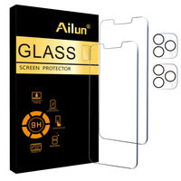 Ailun 3 Pack Screen Protector for iPhone 16 Pro Max [6.9 inch] + 3 Pack Camera Lens Protector with Installation Frame,Sensor Protection,Dynamic Island Compatible,Case Friendly Tempered Glass Film - 7DAY'S