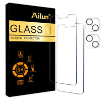 Ailun 3 Pack Screen Protector for iPhone 16 Pro Max [6.9 inch] + 3 Pack Camera Lens Protector with Installation Frame,Sensor Protection,Dynamic Island Compatible,Case Friendly Tempered Glass Film - 7DAY'S