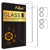 Ailun 3 Pack Screen Protector for iPhone 16 Pro Max [6.9 inch] + 3 Pack Camera Lens Protector with Installation Frame,Sensor Protection,Dynamic Island Compatible,Case Friendly Tempered Glass Film - 7DAY'S