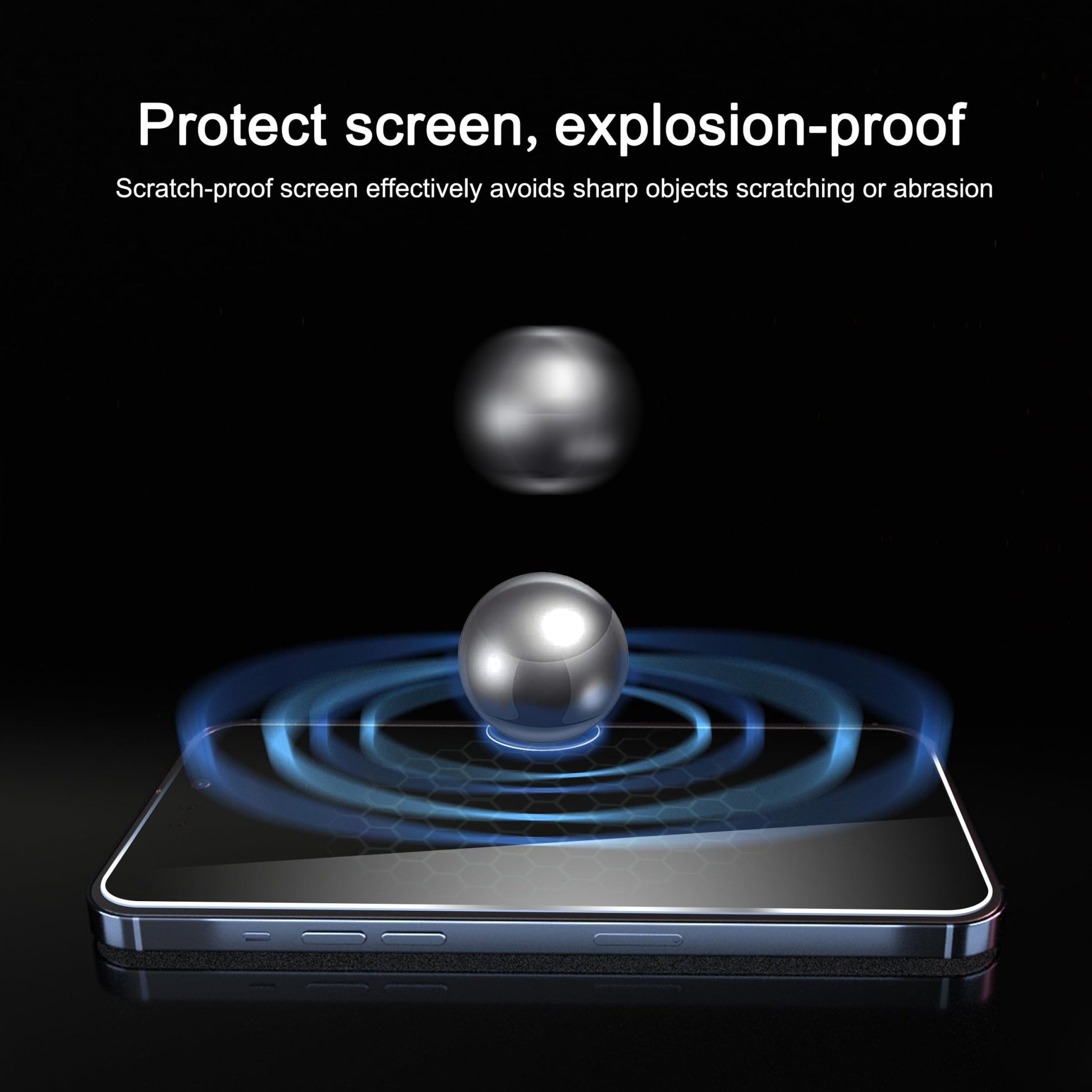 Ailun 3 Pack Screen Protector for iPhone 16 Pro Max [6.9 inch] + 3 Pack Camera Lens Protector with Installation Frame,Sensor Protection,Dynamic Island Compatible,Case Friendly Tempered Glass Film - 7DAY'S