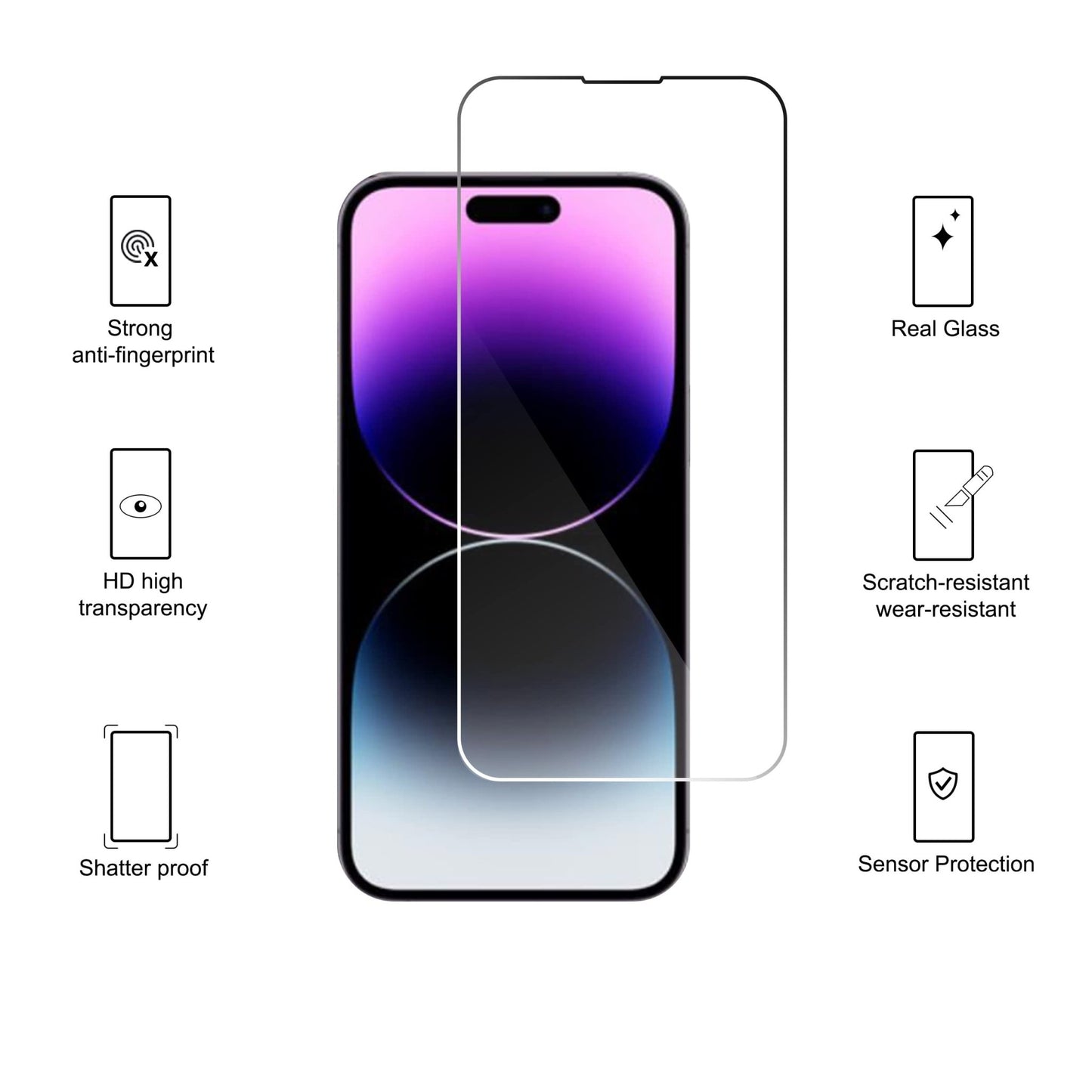 Ailun 3 Pack Screen Protector for iPhone 16 Pro Max [6.9 inch] + 3 Pack Camera Lens Protector with Installation Frame,Sensor Protection,Dynamic Island Compatible,Case Friendly Tempered Glass Film - 7DAY'S