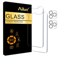 Ailun 3 Pack Screen Protector for iPhone 16 Pro Max [6.9 inch] + 3 Pack Camera Lens Protector with Installation Frame,Sensor Protection,Dynamic Island Compatible,Case Friendly Tempered Glass Film - 7DAY'S