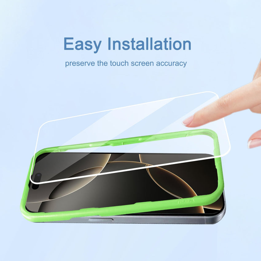 Ailun 3 Pack Screen Protector for iPhone 16 Pro Max [6.9 inch] + 3 Pack Camera Lens Protector with Installation Frame,Sensor Protection,Dynamic Island Compatible,Case Friendly Tempered Glass Film - 7DAY'S