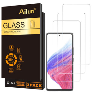Ailun 3 Pack Tempered Glass Screen Protector for Galaxy A53/A52 4G/5G/A51/A51 5G UW, Ultra Clear, Anti-Scratch, Case Friendly