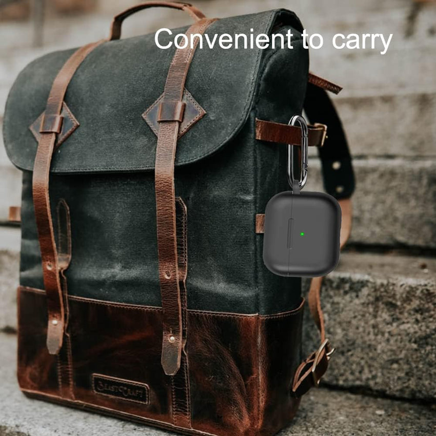 Ailun AirPods 3 Case Cover with Keychain Neck, Protective Silicone Case Skin for AirPods 3rd Generation (2021 Released), Shockproof, Supports Wireless Charging [Black] - 7DAY'S