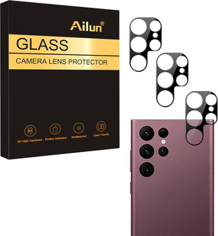 Ailun Camera Lens Protector for Galaxy S22 Ultra 3Pack Tempered Glass, Anti-Scratch, Case Friendly