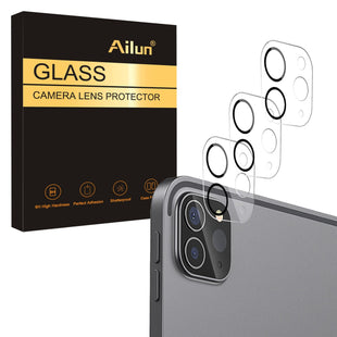 Ailun Camera Lens Protector for iPad Pro 11 Inch 2024 5th Generation and iPad Pro 13 Inch 2024 7th Generation, 9H Hardness,Ultra HD,Anti-Scratch,Case Friendly [Does not Affect Night Shots][3 Pack]