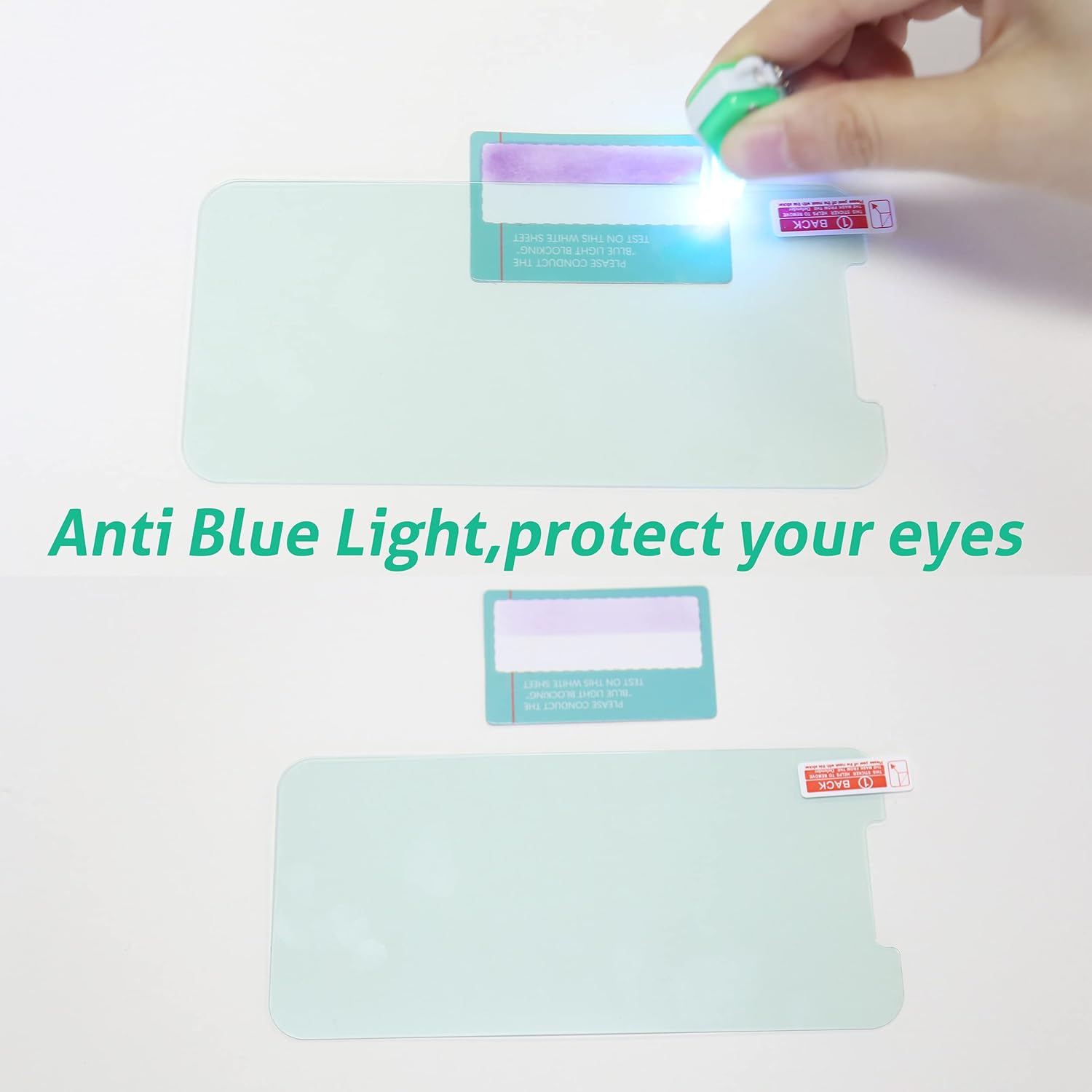 Ailun [Eye Protection] Anti Blue Light Screen Protector for iPhone 12 Pro Max 2 Pack [6.7 inch]+ 2 Pack Camera Lens Protector, Case Friendly Tempered Glass Film,[9H Hardness] - HD - 7DAY'S