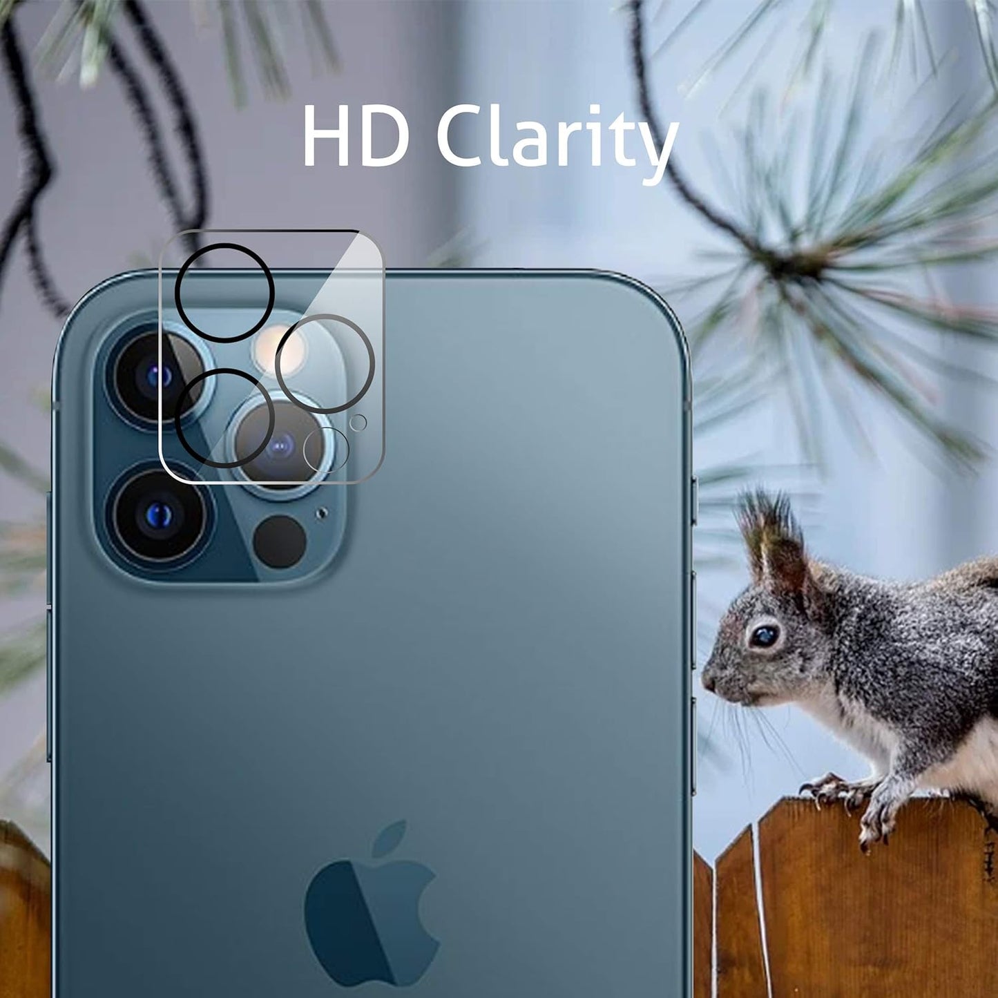Ailun [Eye Protection] Anti Blue Light Screen Protector for iPhone 12 Pro Max 2 Pack [6.7 inch]+ 2 Pack Camera Lens Protector, Case Friendly Tempered Glass Film,[9H Hardness] - HD - 7DAY'S