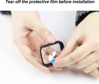 Ailun for Apple Watch Series 9 & 8 & 7 Screen Protector Case [45mm], Ultra - Thin Hard PC Case Built in Tempered Glass for iWatch, Shockproof Cover with Button [2 Pack][Black] - 7DAY'S