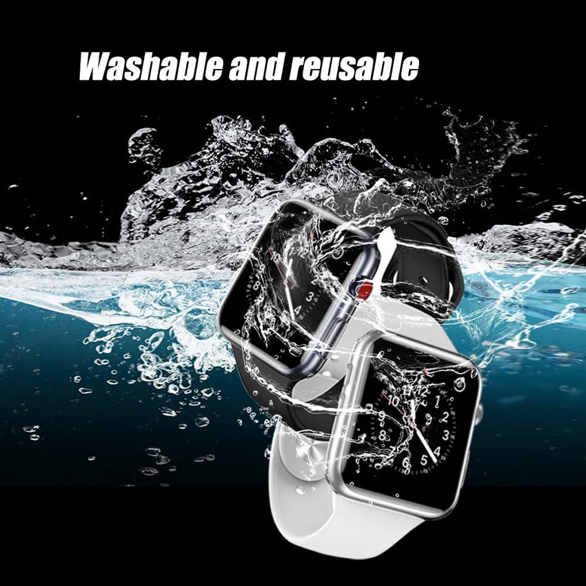 Ailun for Apple Watch Series 9 & 8 & 7 Screen Protector Case [45mm], Ultra - Thin Hard PC Case Built in Tempered Glass for iWatch, Shockproof Cover with Button [2 Pack][Black] - 7DAY'S