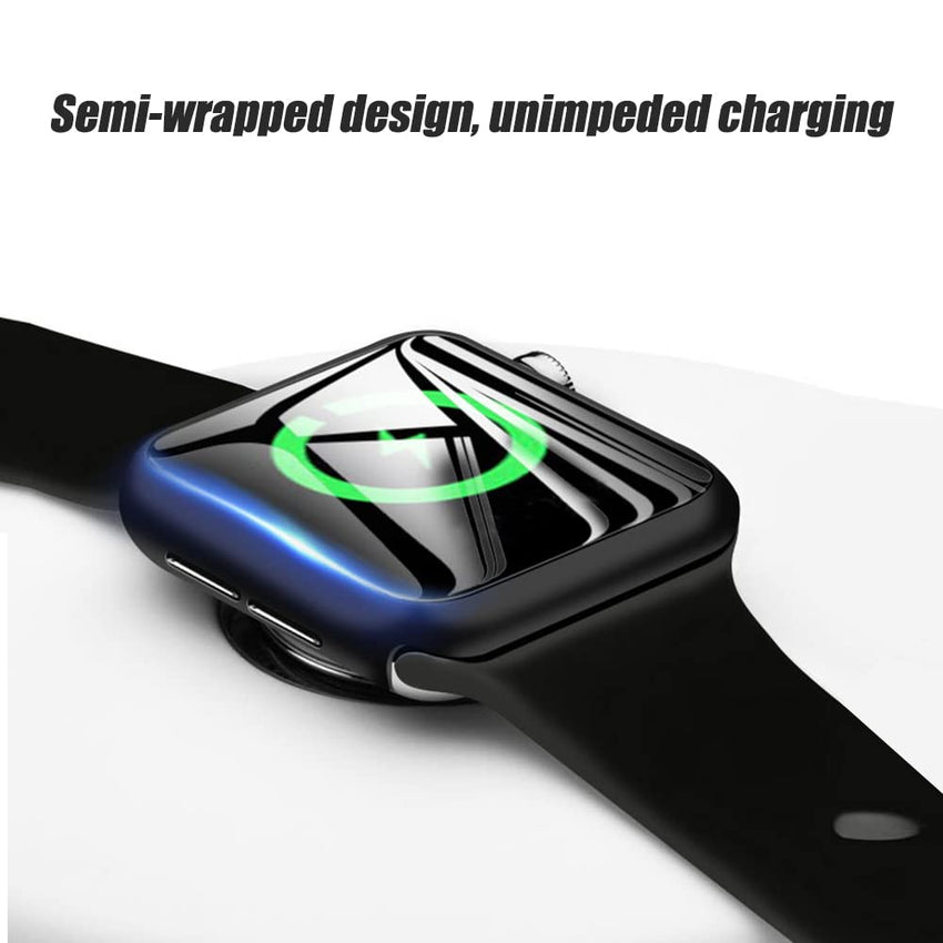 Ailun for Apple Watch Series 9 & 8 & 7 Screen Protector Case [45mm], Ultra - Thin Hard PC Case Built in Tempered Glass for iWatch, Shockproof Cover with Button [2 Pack][Black] - 7DAY'S