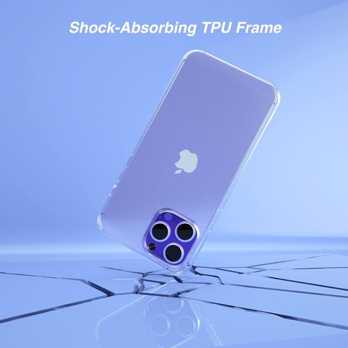 Ailun for iPhone 14 Pro Max [6.7 inch] [1 x Phone Case+1 x Glass Screen Protector] Shock Absorption Bumper PC and TPU Clear Cover, Dynamic Island Compatible, Sensor Protection Tempered Glass - 7DAY'S