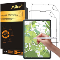 Ailun Paper Textured Screen Protector for iPad Air 11 Inch 2025/2024 [7th/6th Generation, M3/M2] 2 Pack Draw and Sketch Like on Papertouch Anti Glare - 7DAY'S