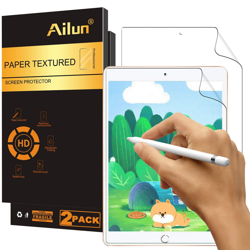 Ailun Paper Textured Screen Protector for iPad Air 11 Inch 2025/2024 [7th/6th Generation, M3/M2] 2 Pack Draw and Sketch Like on Papertouch Anti Glare - 7DAY'S