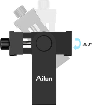Ailun Phone Holder/Vertical and Horizontal Tripod Mount Adapter Rotatable Bracket with 1/4 inch Screw, Adjustable Clip for iPhone, Android Cell Phone, Selfie Stick, Camera Stand - 7DAY'S