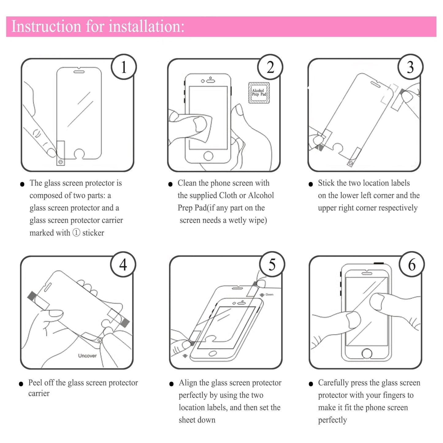 Ailun Privacy Screen Protector for iPhone 16e / iPhone 14 / iPhone 13 / iPhone 13 Pro [6.1 Inch] 2 Pack Anti Spy Private Tempered Glass Anti - Scratch Case Friendly [Not for iPhone 16 6.1 Inch] - 7DAY'S